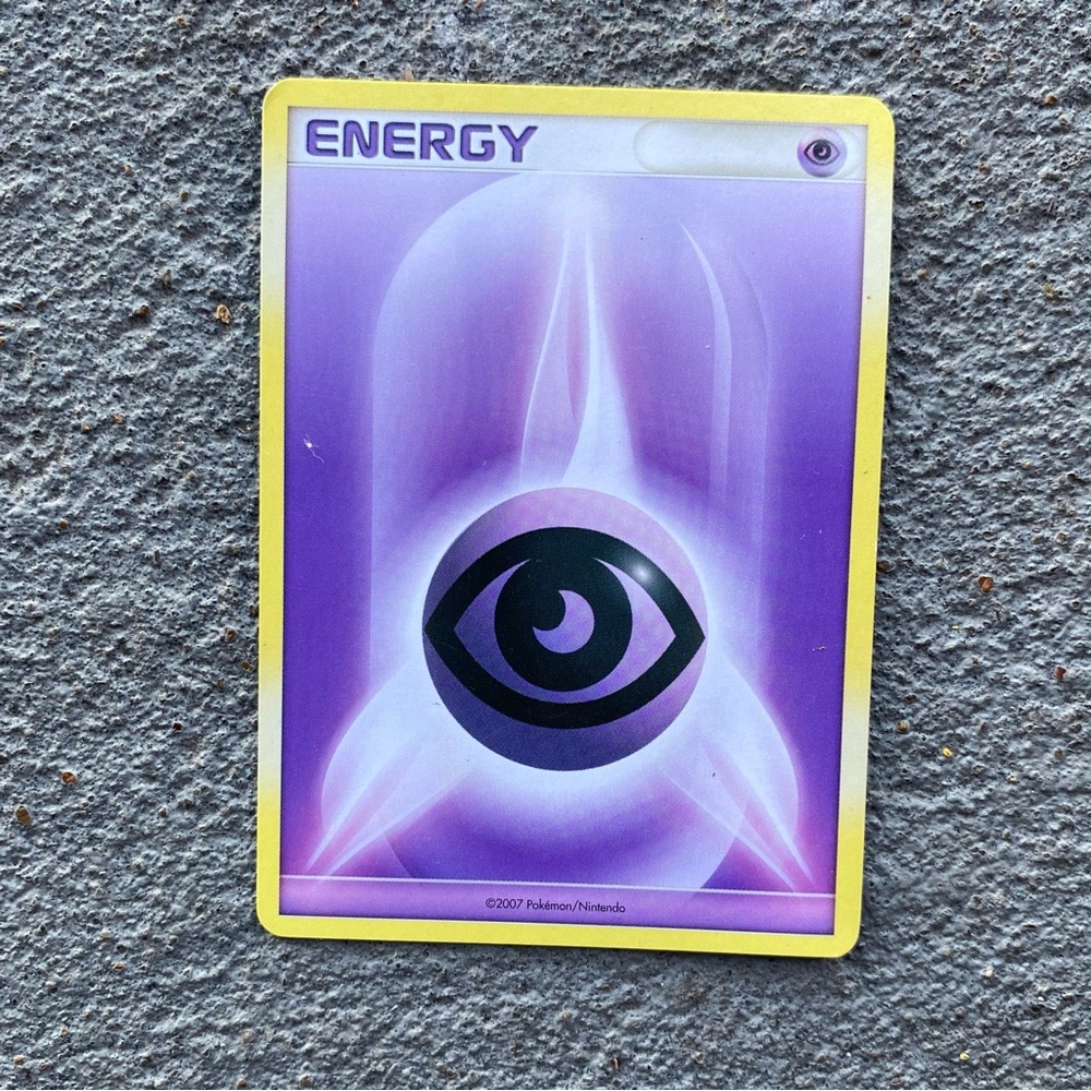 Pokemon Energy Card - Lavender and Yellow